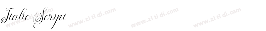 Italic Script字体转换